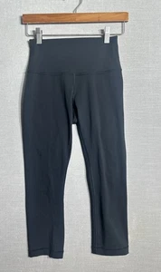 Lululemon Wunder Under Crop Hi Rise 21" schwarz W6ATTS Full On Luxtreme Größe 4 - Bild 1 von 7