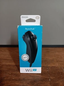 Brand New Sealed Nintendo WII / Wii U OEM Nunchuck Controller Black - Picture 1 of 6