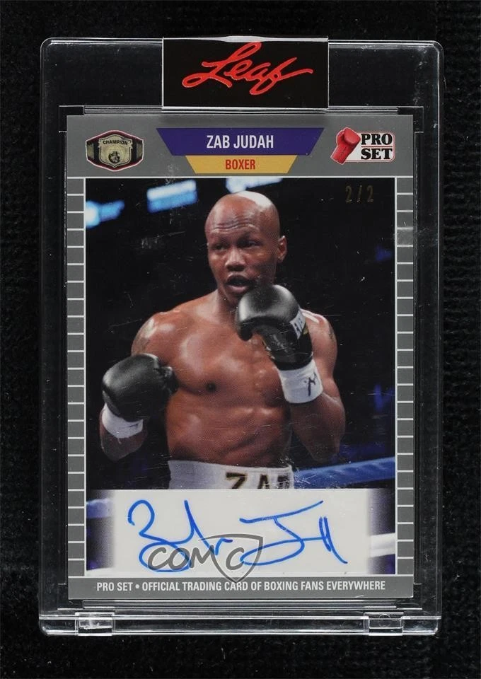 2021 Leaf Pro Set Sports Online Exclusive Base Auto Silver /2 Zab Judah #PSA-ZJ1 - Image 1 of 3