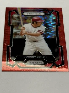 2024 Panini Prizm - Johnny Bench #253 Red Pulsar Prizm 384/399 - Picture 1 of 2