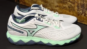 Mizuno Wave Enforce Tour 2 AC Sneakers White Neo Mint Tennis Pickleball 12 - NEW - Picture 1 of 13