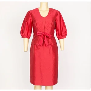 Talbots Petite Silk Twinset Women 6 Petite Pure Silk Vintage Mother of the Bride - Picture 1 of 20