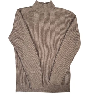 Roundtree & Yorke Herren Ecru "Outdoor" Mock Neck Ribbed Sweater Gr. M Pullover - Bild 1 von 12