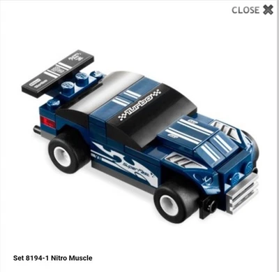 Lego 8194 Nitro Muscle Racer COMPLETE No Manual Box Missing Stickers - Image 1 of 4