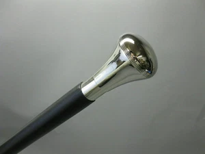 Vintage Wooden Walking Stick Vintage Cane Antique Style Solid Brass Globe Handle - Picture 1 of 7