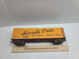 O Scale 2 Rail Morrel’s Pride 40’ Reefer Car Built Wood W/ Kadees - Picture 1 of 14