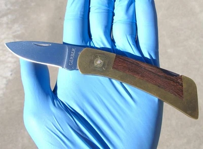 Cuchillo De Colección Gerber EE. UU. 97223 Deportista Cerradura Plegable con Hoja Casi Como Nueva Portland O Foto 1 de 4