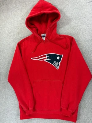 Sudadera con Capucha New England Patriots Logotipo Cosido Estadio (Para Hombre Mediana) Roja Foto 1 de 4