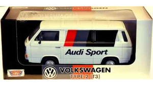 Motormax 1/24 VW Volkswagen T3 caja ""Audi Sport"" NUEVO EMBALAJE ORIGINAL