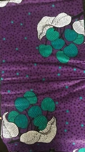 African 100% Cotton Print Ankara Fabric Wax 6 Yards - Picture 1 of 3