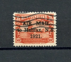 KMC4076-Newfoundland #C3 (N885) O/P 1921, 35¢ red air mail, U. FVF, CV$190.00 - Picture 1 of 2