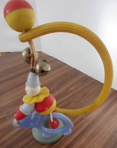 Rare Vintage Bakelite Crib Circus Toy Played with condition - Picture 1 of 6