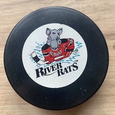 ALBANY RIVER RATS AHL HOCKEY PUCK Small Logo Souvenir Collectors Puck