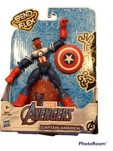 Marvel Avengers Nuevo Capitán América Bend & Flex 6" Flexible Figura de Acción Juguete - Imagen 1 de 12