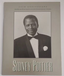 Sidney Poitier American Film Institute Life Achievement 20th Annual Booklet - Picture 1 of 9