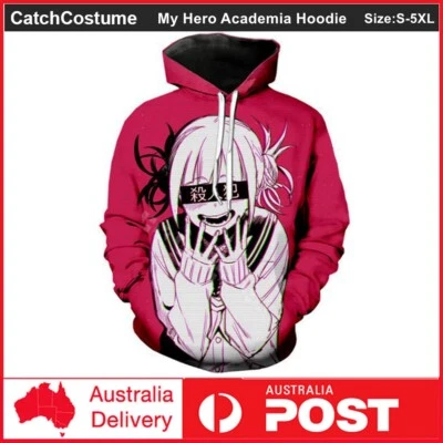 My Hero Academia Himiko Toga Hoodie Pullover Cosplay Sweatshirt Jacket Coat Foto 1 de 4