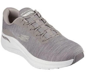 Scarpa Skechers Extra Wide Fit Uomo Arch Fit 2.0 Tomaia 232709 Colore Taupe Nuova - Foto 1 di 6