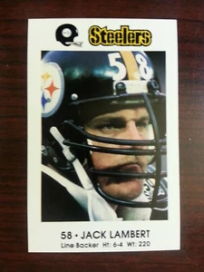 1983 Pittsburgh STEELERS Policía #58 JACK LAMBERT Kent State FLASHES Mantua OHIO - Imagen 1 de 2