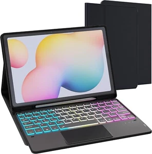 for Samsung Galaxy Tab S6 Lite 10.4 inch Case with Keyboard : DIY 3-Zone 7 Color - Picture 1 of 9