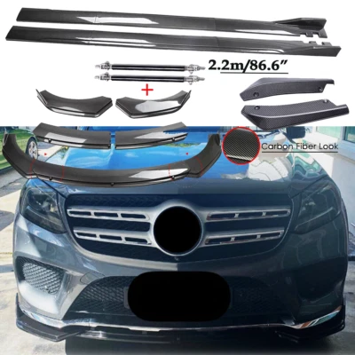 For Mercedes-Benz GLS450 GLS500 550 Front Bumper Lower Lip Spoiler Splitter Body Foto 1 de 4