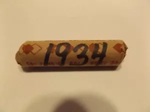 1934 WHEAT PENNIES 1 ROLL FROM ESTATE SALE, CIRCULATED - Picture 1 of 1