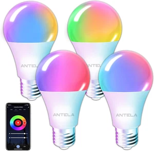 Lampadina Wifi Intelligente E27, 9W 1000 Lumen Lampadine Led Smart Alexa Multico - Foto 1 di 12