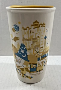 Disney Parks The Hollywood Tower Starbucks Ceramic Travel Tumbler - Picture 1 of 4