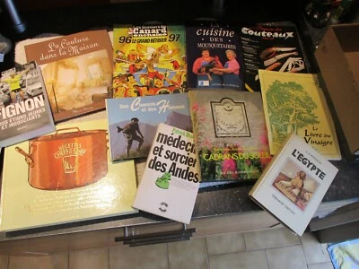 Déstockage Lourd lot d'anciens Livres Cuisine Cadran Solaire Fignon Couture - Photo 1/3