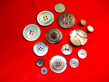 ABALONE ANTIQUE/ VICTORIAN MOP  Shell Buttons  Mixed Lot