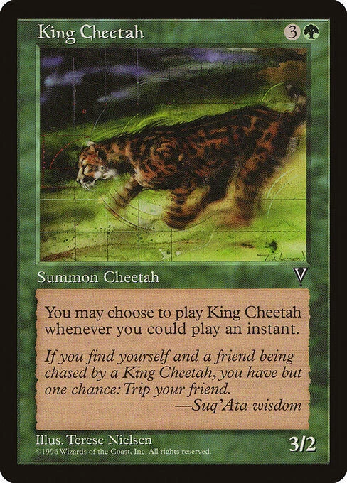 MTG - 4 x King Cheetah - Playset 4x x4 - Visions Regular - Image 1 of 1