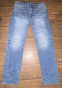 American Eagle Men 31x30 AirFlex Slim Straight Medium Wash Denim Jean - Picture 1 of 12