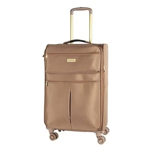 Samantha Brown Luggage Ultra Lightweight 26" Spinner Travel Luggage ~ Tan Taupe - Picture 1 of 11