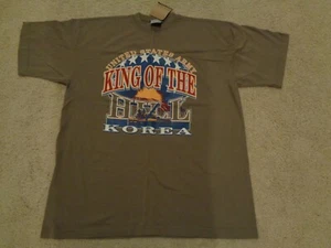 Adult Gear Khaki T-shirt/XL, US Army Korea, Made in USA, 100% Cotton, Never Worn - Picture 1 of 3