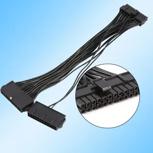 24Pin Mining Dual PSU Adapter ATX Power Supply Cable Connector For Mining 30 BGS