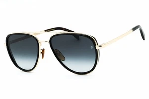 Gafas de sol DAVID BECKHAM DB 7068/G/S 0RHL 9O marco dorado negro lentes grises 58 mm - Imagen 1 de 4