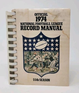 Official 1974 National Football League Record Manual - NFL - Picture 1 of 4