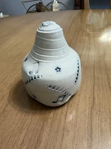 Vtg Bob Cheryl Husby Salt Fired Porcelain Geometric Stoneware Potterty 3x3"glaze - Picture 1 of 8