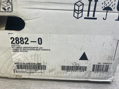 Fregadero de lavabo Kohler K-2882-0 rectangular bajo montaje 17-1/4 x 13”-blanco Foto 1 de 2