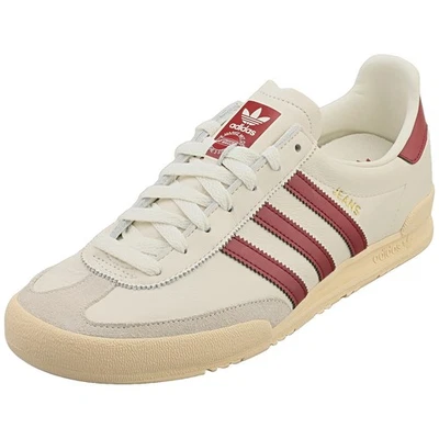 adidas Jeans Mens Fashion Trainers in White Burgundy - 10 UK - Image 1 of 4