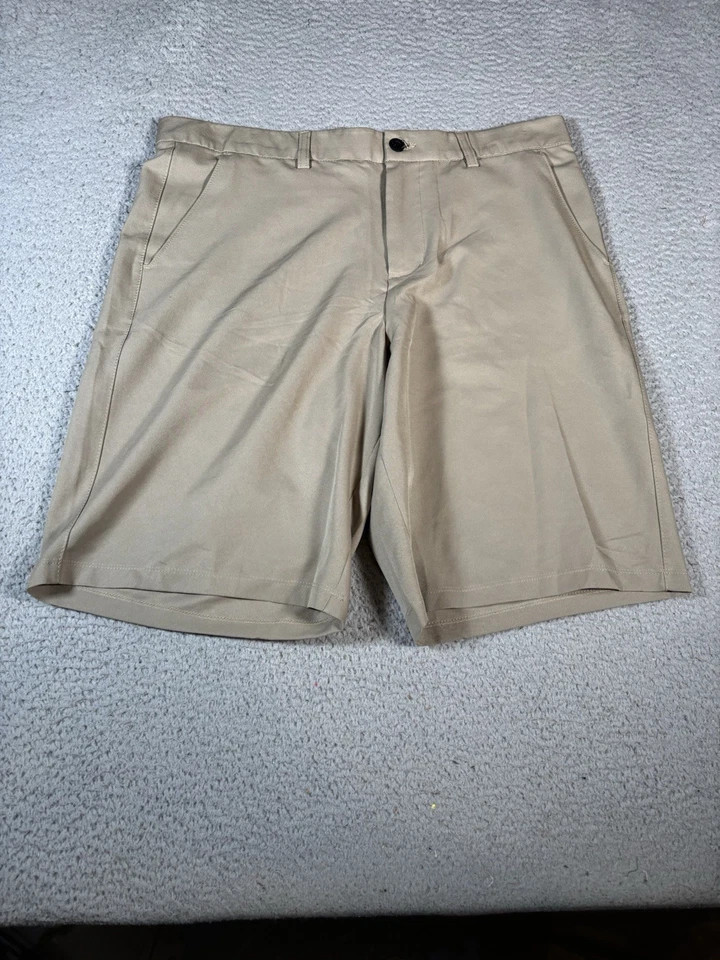 Pantalones Cortos Fila Para Hombre Talla 36 Beige Deportivos Golf Frente Plano Poliéster 9” Entrepierna Foto 1 de 4