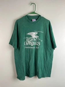 Gabriel's Provincetown MA Cape Cod Bar "Come Close to Heaven" XL grün 90er Shirt - Bild 1 von 7