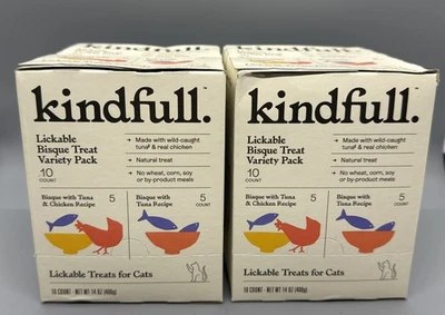 2x Chicken and Tuna Variety Pack Lickable Treats for Cat 10 ct per box 14oz - Image 1 of 2