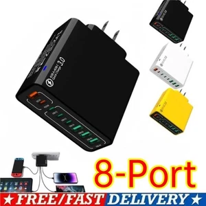 Cargador rápido USB+4PD 8 en 1 puertos impermeables USB, estación de carga multipuerto - Imagen 1 de 14