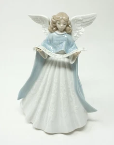 Vintage Lladro ENGEL NAVIDAD CANTANTE Baumspitze Porzellan Figur #5719 - Bild 1 von 7