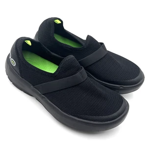 OOFOS Scarpe Donna OOmg Fibra Basse Nero Grigio Recupero Mocassino Scarpe 7 - Foto 1 di 9