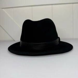 Cappello Fedora Classico Elegante Vintage Makins New York Lusso Feltro XL Trilby Nero - Foto 1 di 9