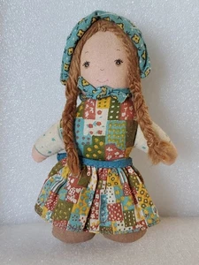 Vintage Knickerbocker originale Holly Hobbie 5 pollici bambola straccio saluti americani - Foto 1 di 5