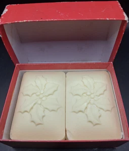 Vintage Joyeux Noel Lorcos Cinnamon Orange Bar Soaps Made in France 2x 8.8oz - Picture 1 of 9