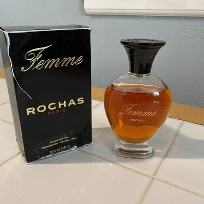 Rochas Femme 3.4 fl oz Eau de Toilette Spray Vintage Original Foto 1 de 4
