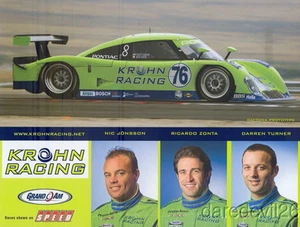 Tarjeta de héroe Krohn Racing Pontiac Daytona 2008 prototipo DP Rolex 24 Grand Am RSCS - Imagen 1 de 2
